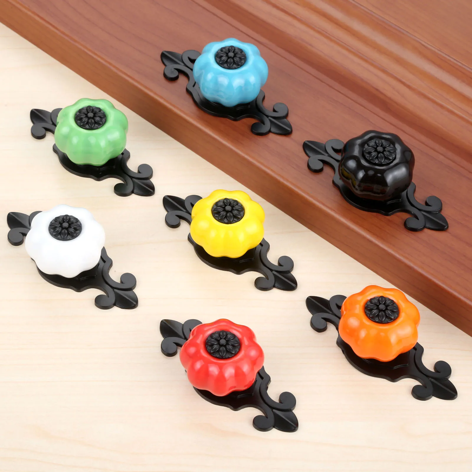 

Carbinet Pulls Vintage Furniture Handles Cabinet Knobs Door Cupboard Drawer Kitchen Ceramic Pull Handles For Furniture Hardware