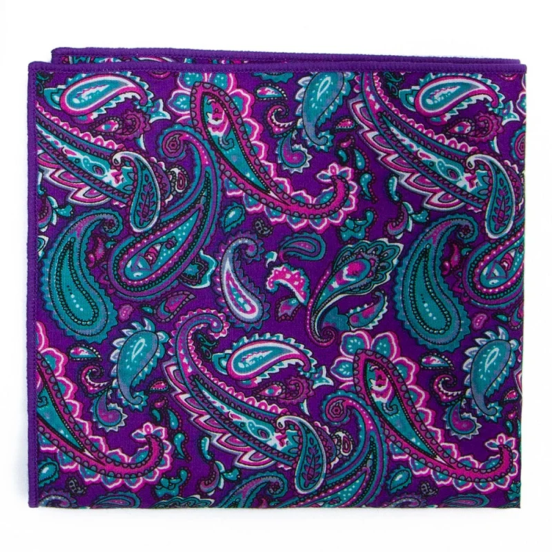 Хлопковый платок, новинка, 25x25 см, с цветочным принтом, Пейсли, карманные квадраты, модный винтажный костюм, карман, полотенце, носовой платок для мужчин