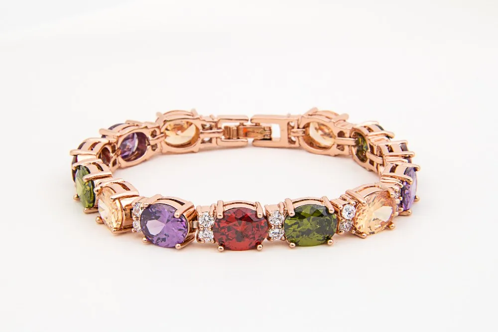 Multicolor Stones Cluster Bracelet Multicolor Stones Cluster Bracelet