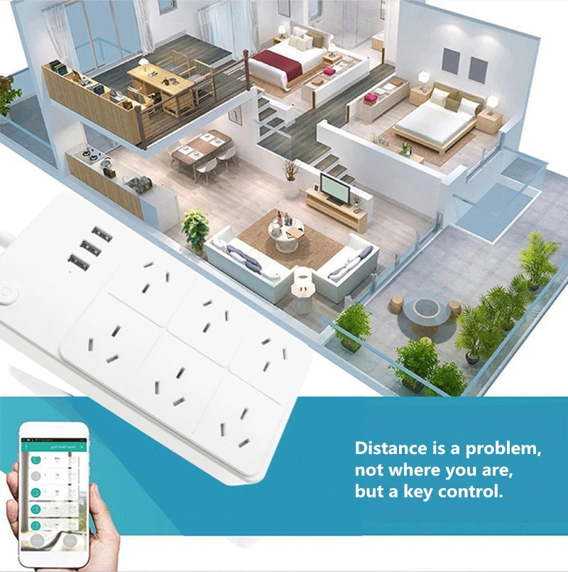 AU smart wifi strip socket (8)