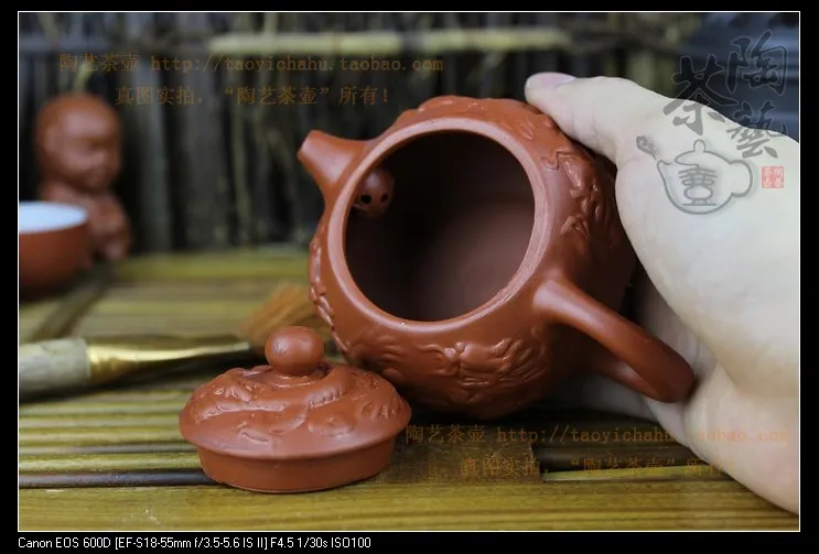 Промо-акция! Yixing Глиняный Чайник керамический 125 мл Пуэр Улун чайник небольшой емкости чайный набор кунг-фу Дракон посуда для напитков