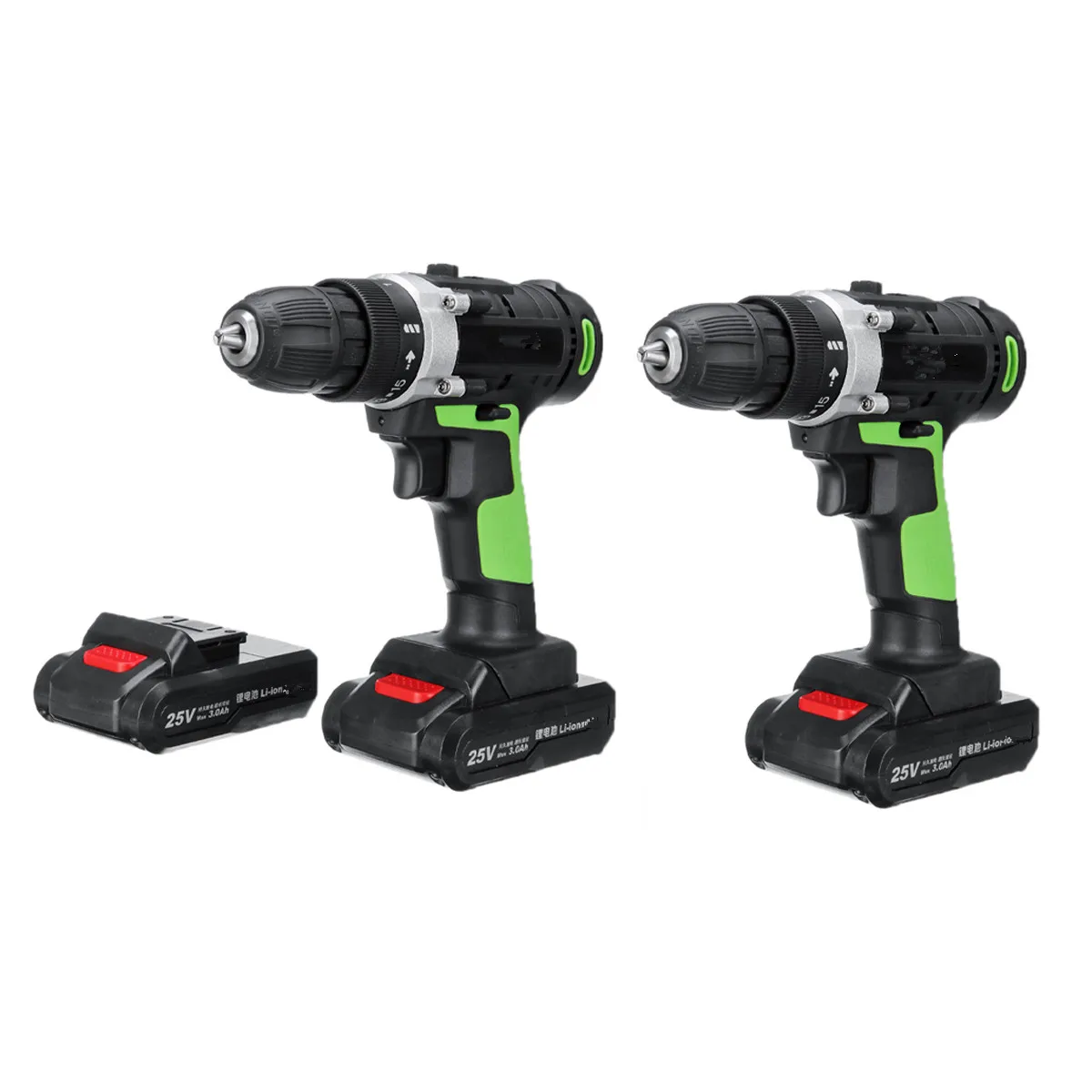 25V Rechargeable lithium battery electric screwdriver hand electric drill bits suitcase power tool lithium-ion power tools