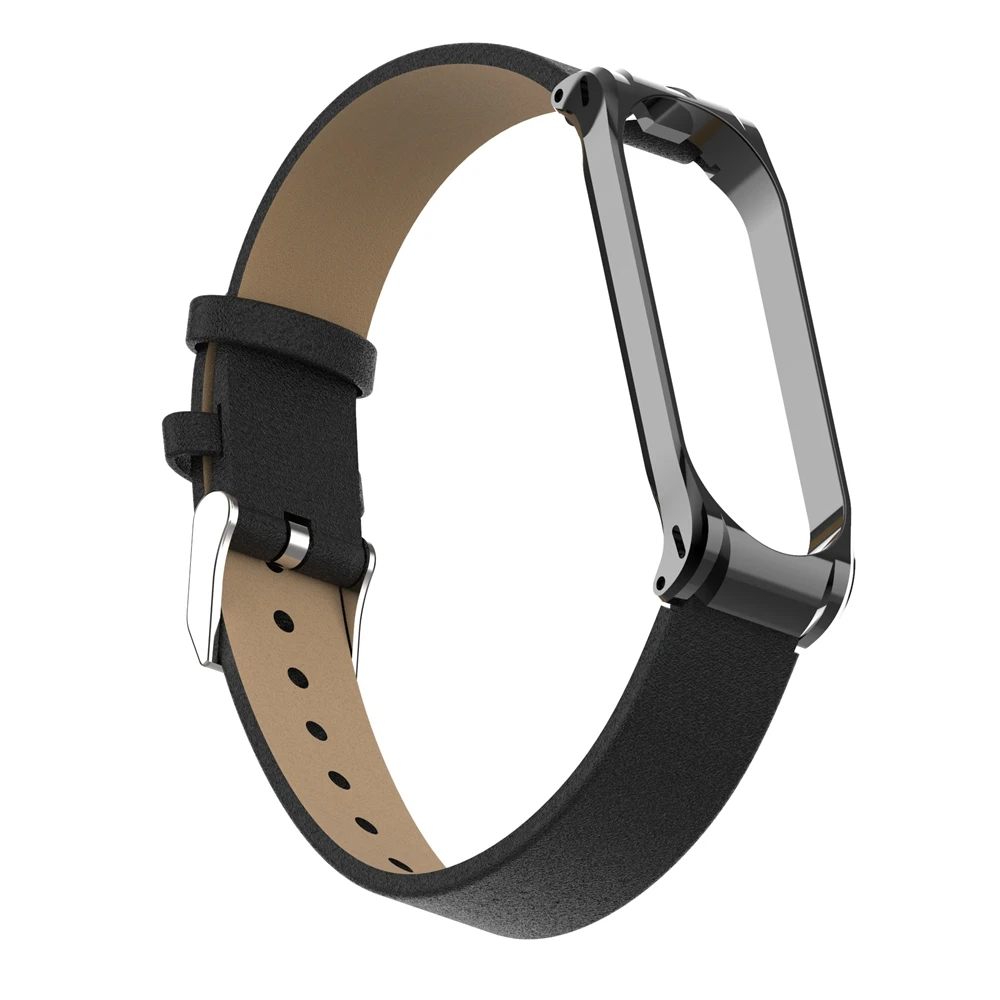 Браслет Hangrui Mi Band 4 из натуральной кожи для фитнес трекера Xiaomi 3 цветные браслеты