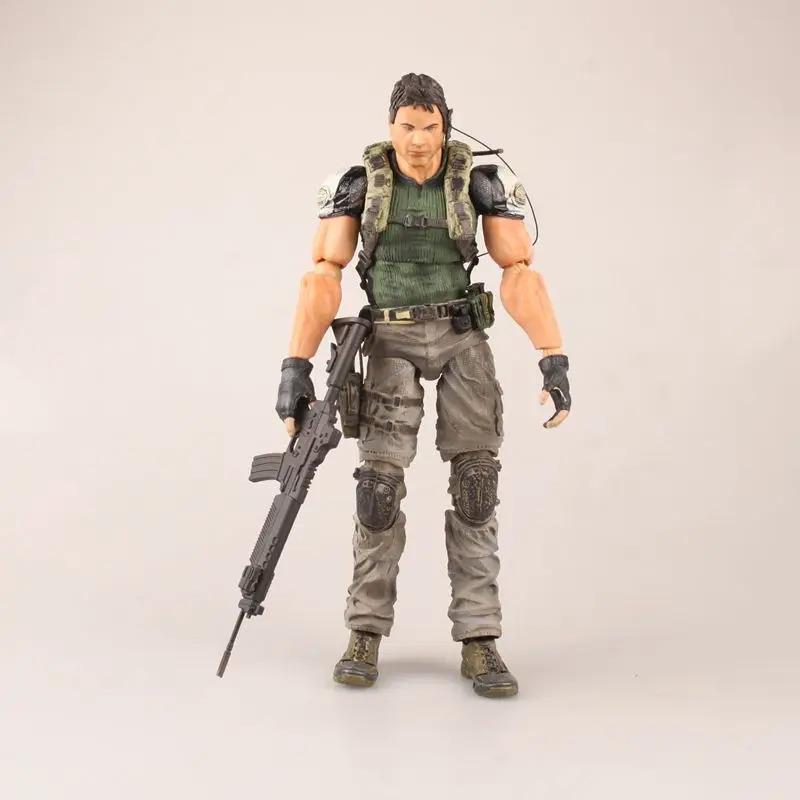 

HKXZM Anime Figure 25CM Biohazard 5 Resident Evil 5 Chris Redfield PVC Action Figure Collectible Model Toys Christmas Gift