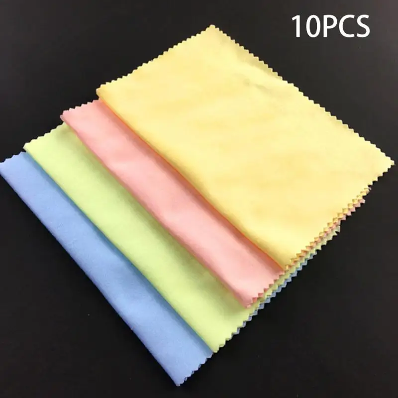 10pcs Microfiber Cleaning Cloth Universal Guitar Dust proof Polishing