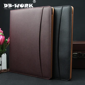 

2019 Business office manager of leather multi-function folder high-grade leather A4 sales folders can be customized LOGO