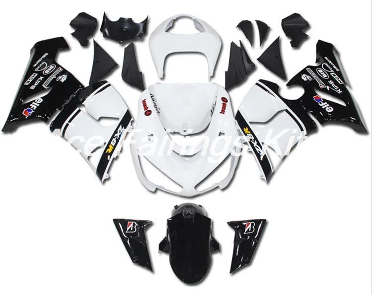 

New Abs motorcycle Fairings Kit Fit for kawasaki Ninja ZX6R 636 2005 2006 05 06 6R ZX-6R Bodywork set black white