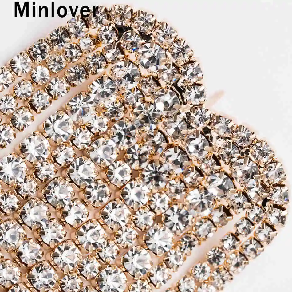 Minlover Siver/золото цвет невесты свадебные Висячие серьги для женщин в форме сердца со стразами витые болтающиеся серьги украшения для выпускного EH1248