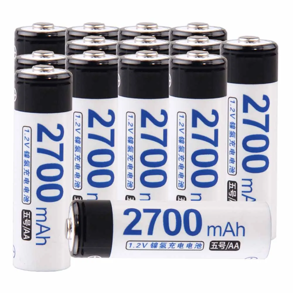

Lowest price 14 piece AA battery 1.2v batteries rechargeable 2700mAh nimh battery for power tools akkumulator