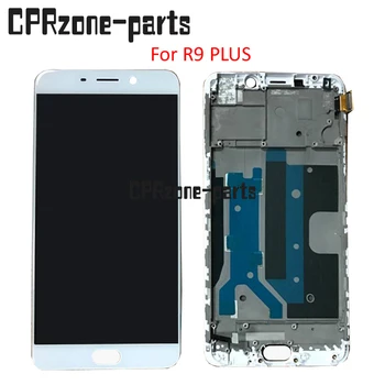 

6.0" LED lcd with Frame For OPPO R9 PLUS LCD Display Screen with white touch screen digitizer assembly Free Shipping