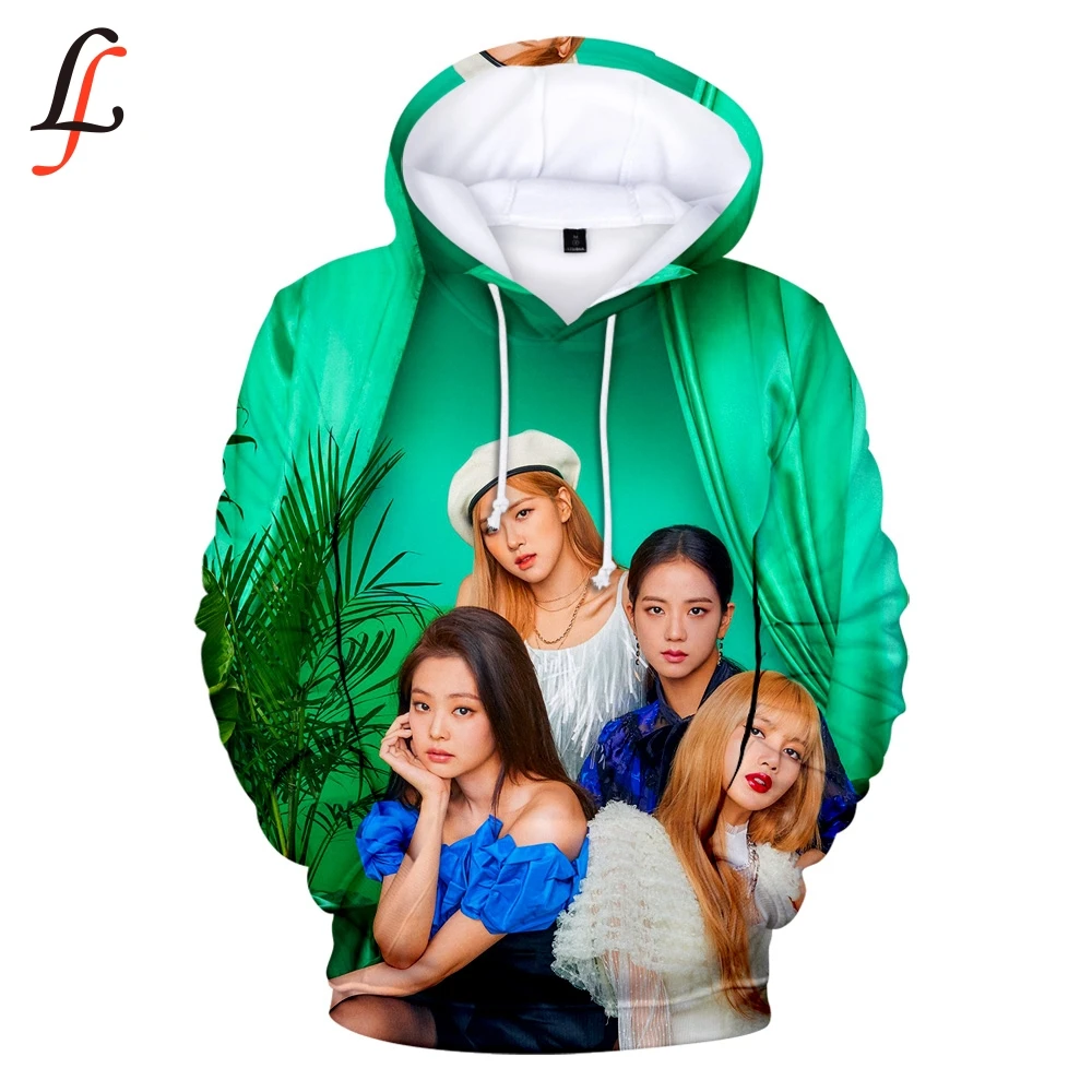 

Blackpink killthislove 3D Womens Long Sleeve Hooded Sweatshirt Loose Casual Warm Hoodies Sweatshirts Female Jumper Tracksuits
