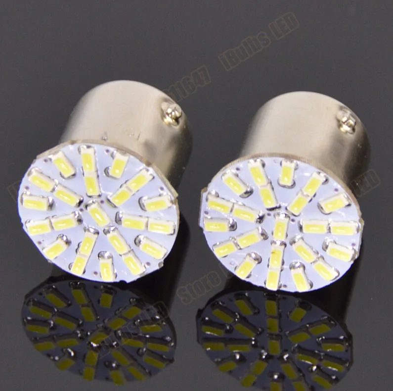 

200pcs BA15S P21W 1156 22 LED SMD Car Auto Tail Side Indicator Lights Parking Lamp Bulb White 3014 DC12V