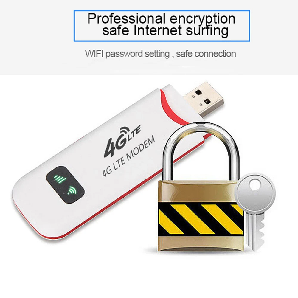 Unlocked 3G4G USB LTE Dongle 100Mbps Pocked Wifi Router LTE USB Modem Stick With Sim Card Slot for Outdoor Car Router (5)