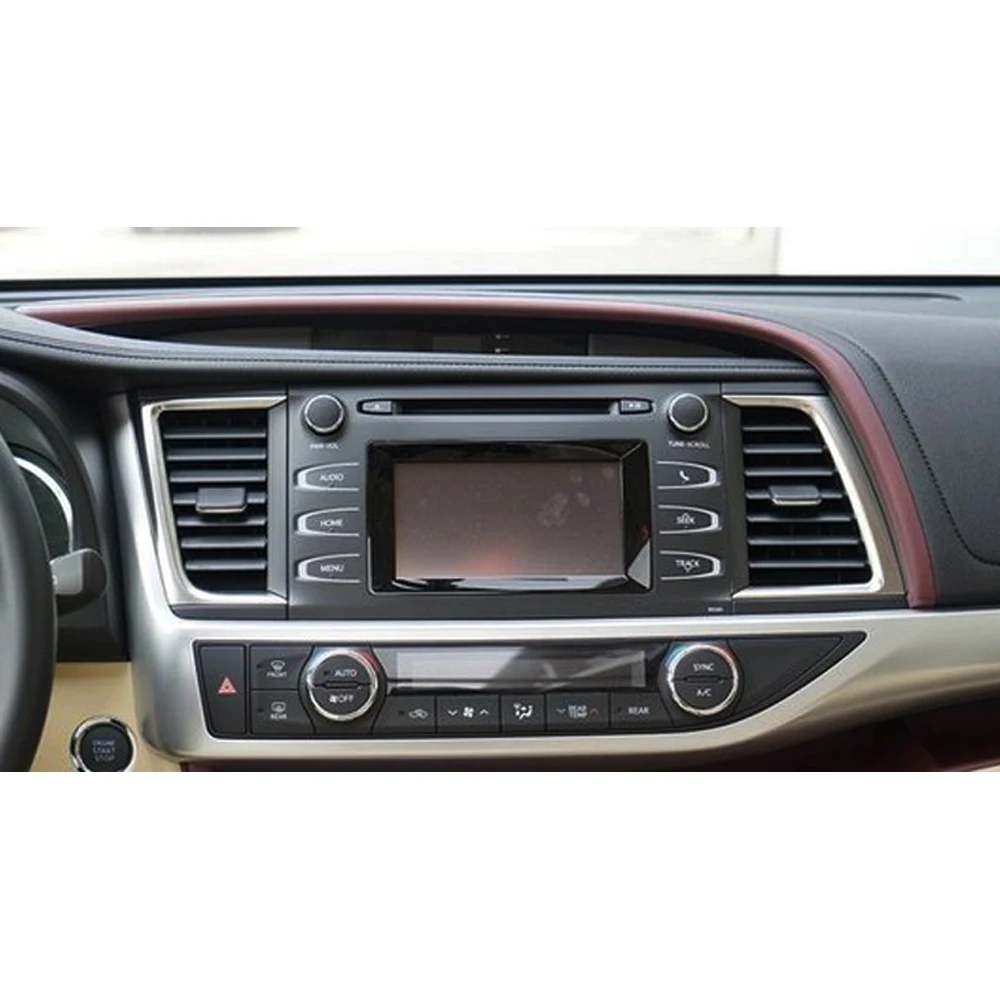 Discount Sinosmart  Android 8.1 2Din IPS/QLED 2.5D screen car gps multimedia radio navigation player for Toyota Highlander 2009-2015 4