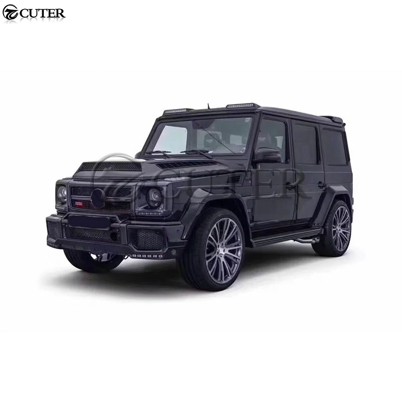 W463 G500 G55 G65 AMG задний спойлер из углеродного волокна, крылья на крышу со светодиодный подсветкой для Mercedes-Benz W463 Brabus style