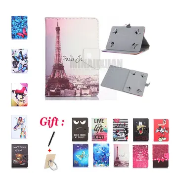 

Universal Printed Cover for LG G Pad 8.0 V530 V533 GPAD F2 8.0 LK460 8 inch Tablet PU Leather Stand Case + 2 Gifts