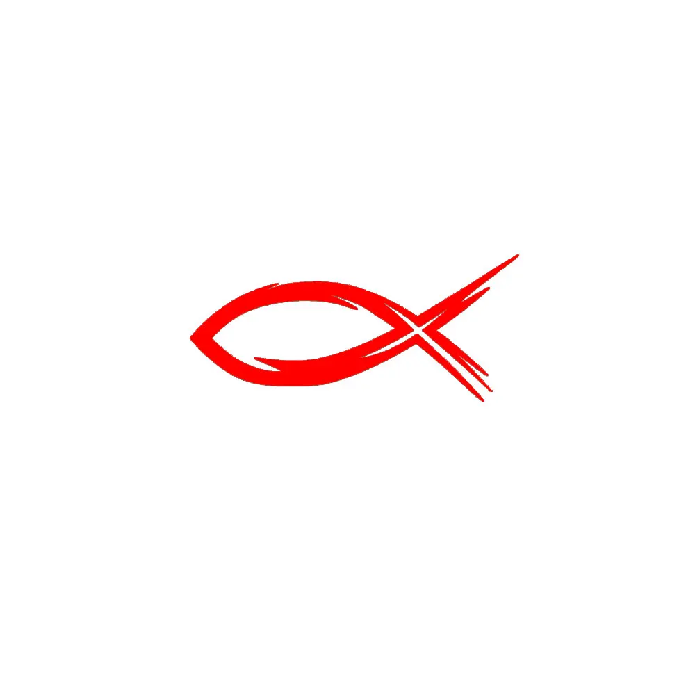 42539 12cm7.6cm Ichthys Fish Decals Car Window Wall Laptop ipad Trucks Tool Boxes Macbook Vinyl Sticker Decal bumper stickers