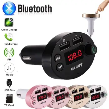 

12-24 V Dual USB Bluetooth Handsfree Car Kit Charger FM Transmitter modulator MP3 Player A2B3 Music Audio Receiver #620