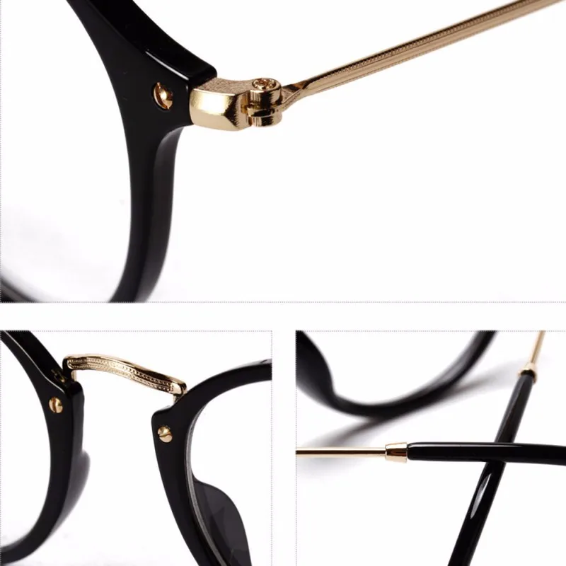 Женские Мужские Винтажные круглые очки оправа очки в ретро-стиле оправа очки
