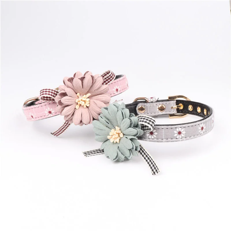 

2019 Hot Sale Explosions Printed Dog Cat Collar Two Styles Exquisite Fashion Sweet Simple Comfortable Collar Pet Supplies