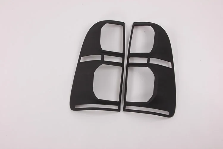 2 шт., для Toyota Hilux, аксессуары, ABS, матовый, черный, задний фонарь, крышка, для Toyota Hilux Vigo 2012 2013 - Цвет: Black