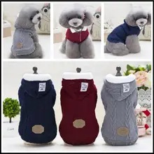 Pet Dog Woolen Sweater Puppy Knitwear Clothes Hoodie Winter Warm Turtleneck Cat Apparel