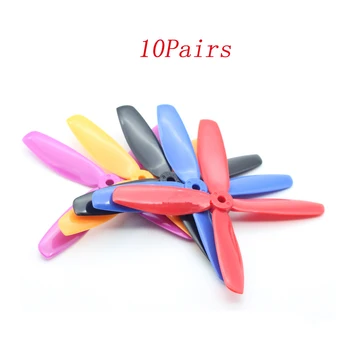 

10Pairs 5045 V4 4 Blades Propeller L/R 5 Inch PC Paddle Aperture 5mm DIY Prop Parts for RC Mini Drone 2204/2205/2206 Motor