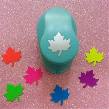

Free Shipping 1"(2-2.5cm) Leaf shape EVA foam punches paper punch for greeting card handmade DIY scrapbook craft punch machine