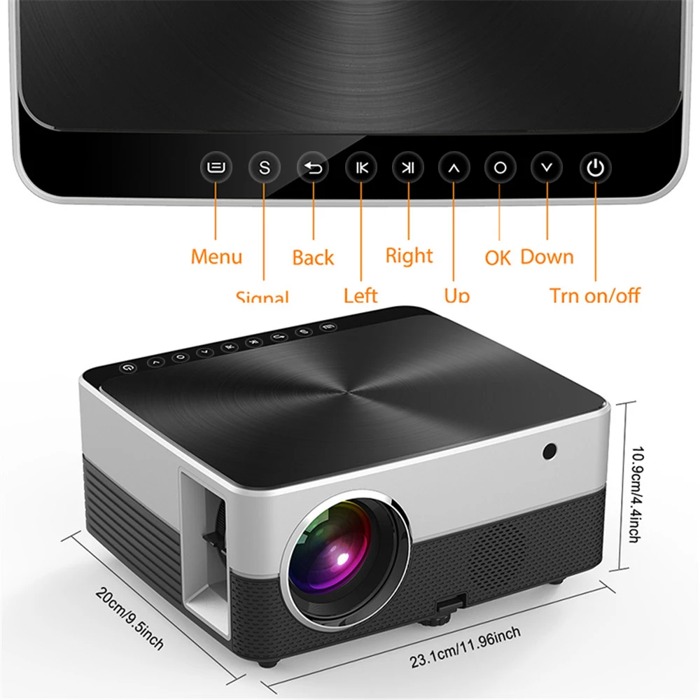 Everycom N5 Мини светодиодный HD 720P проектор wifi Bluetooth Android 7 1 дополнительный домашний