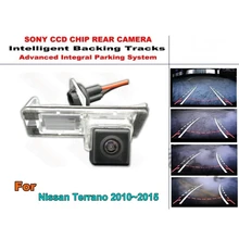 Для Nissan Terrano 2010 ~ 2015 Smart треков Камера HD CCD интеллектуальные динамические обратный заднего вида Камера