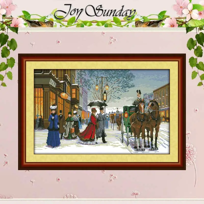  Twilight in Foreign Country Counted Cross Stitch 11CT 14CT Cross Stitch Sets Wholesale Cross-stitch - 1893132394