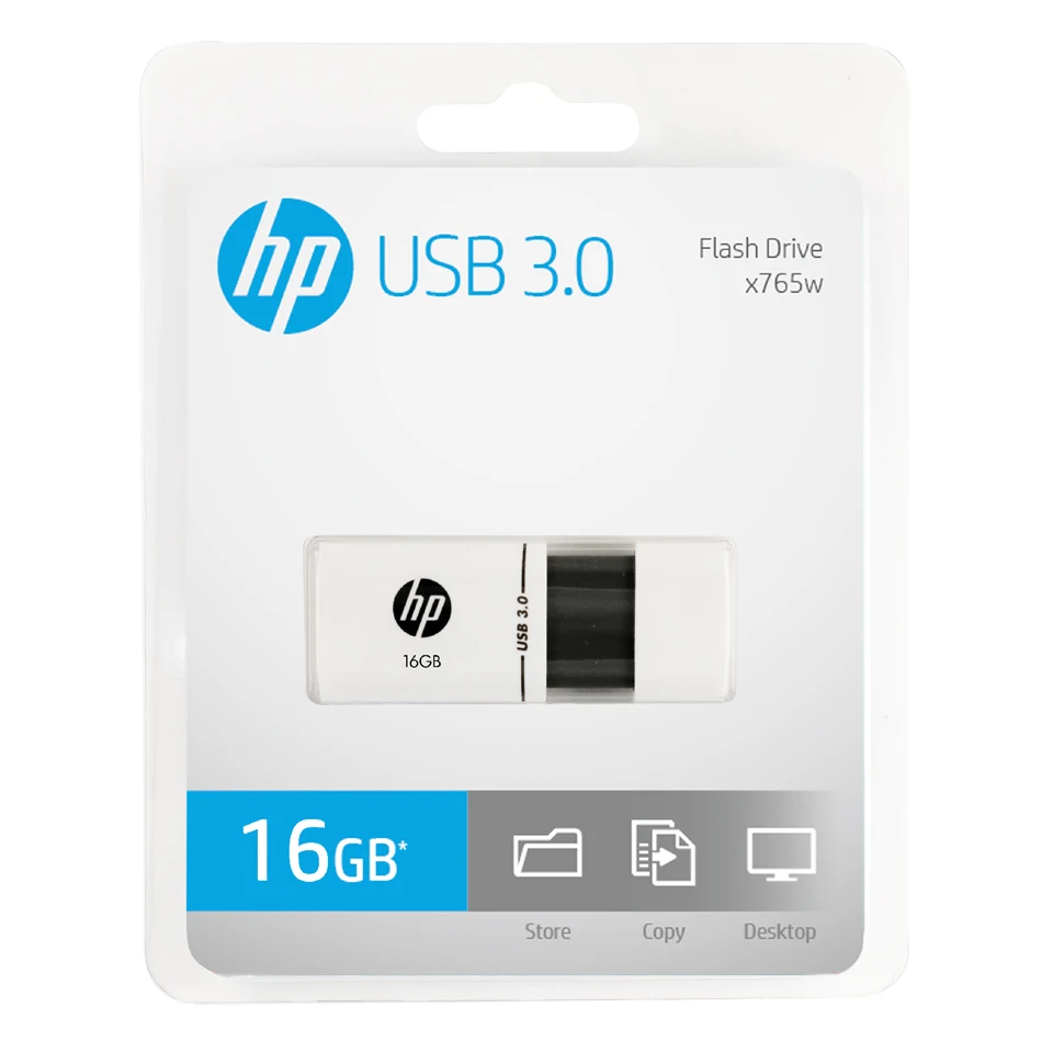 ФлешкаHp mini usb flash drive 16 ГБ высокая скорость 3.0 флешки x765w usb флэш-памяти диска пластиковые cle usb stick memoria 16 ГБ ручка диск флешки