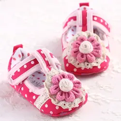 Для маленьких девочек Обувь для малышей Обувь новорожденных малышей Девушка горошек мягкая подошва коляска Обувь Sapatos Infantil Calzado ninas