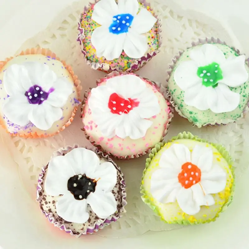 

Realistic Lifelike Artificial Cake Dessert Model Flower Shape Display Photography Props Crafts Home Decoration