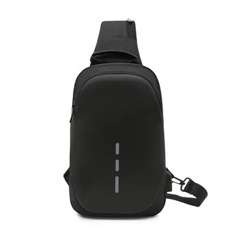 Ygdb Design Crossbody Bags Oxford Casual USB Charging Flap Sling Shoulder Bags Chest Pack Travel Male Messenger Bag 1603# men crossbody bags sling shoulder bag male chest pack canvas messenger bags small sling pack ipad phone travel bag sacoche homme