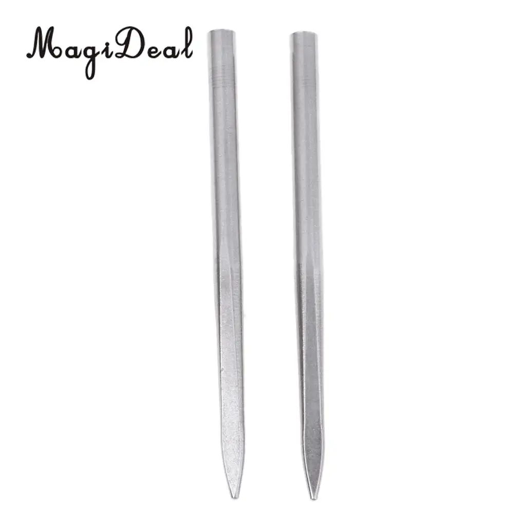 2 Pieces Stainless Steel Paracord Fid Lacing Stitching Needles Paracord Bracelet Braiding Weaving Tool for Climbing Fishing