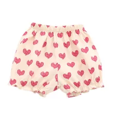 Штанишки для новорожденных шорты-штаны с карманами хлопковые шорты с принтом для маленьких девочек летние брюки