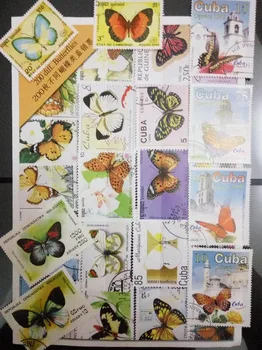 

Good Condition, Butterfly, Insect Stamp, 250 PCS All Different Used Postage Stamps With Postmark For Collecting , Gifts