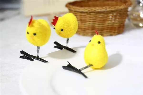 Little Yellow Chicken Hair Clip Fun Make up Decoration - 3