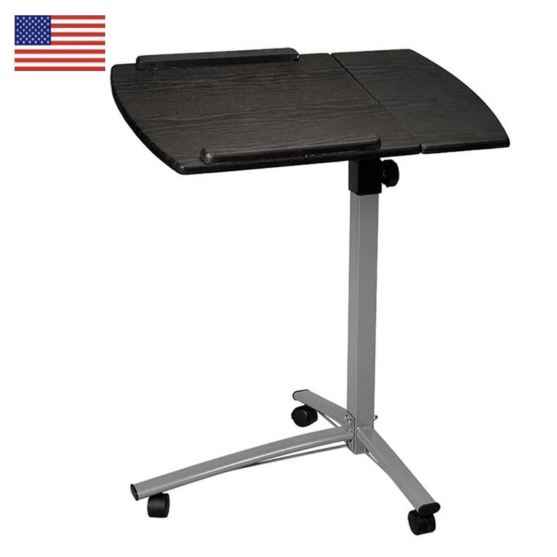 

Bedside Standing Computer Desk Home Use Multifunction Lifting black Computer Desk bedroom furniture Small table