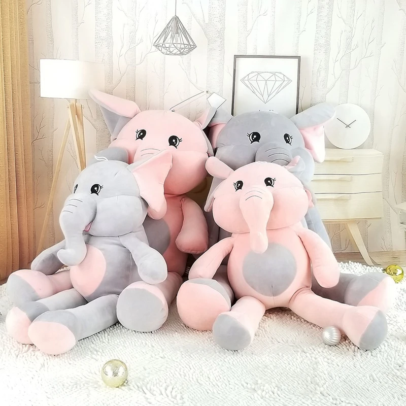MIAOOWA 1 шт. 75/100 см гигантский мультяшный слон мягкая плюшевая кукла милый животное