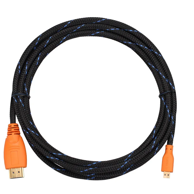 А AUSUKY High Speed 1.5 м мужчинами HDMI Micro HDMI кабель M/M Конвертер шнур- 25