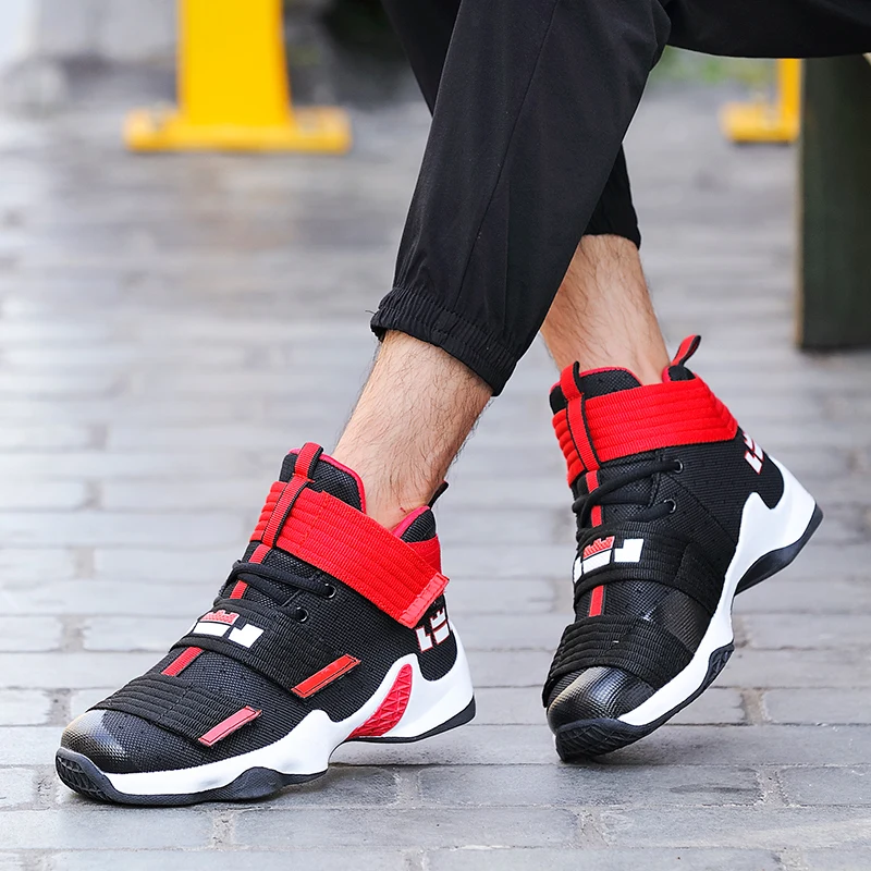 Мужская баскетбольная обувь; zapatillas hombre Deportiva; дышащие мужские Ботильоны; кроссовки для баскетбола; высокие кроссовки; уличная спортивная обувь