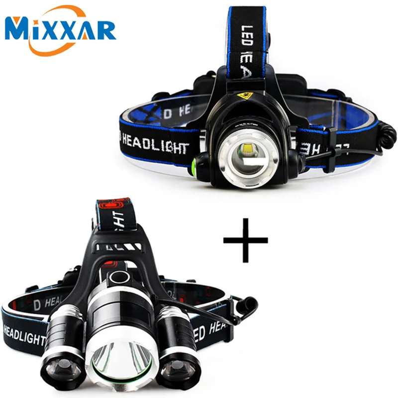 

Dropshipping LED headlamp fishing headlight 13000LM T6 3 modes Zoomable Waterproof Head Torch flashlight Head lamp Camping Light
