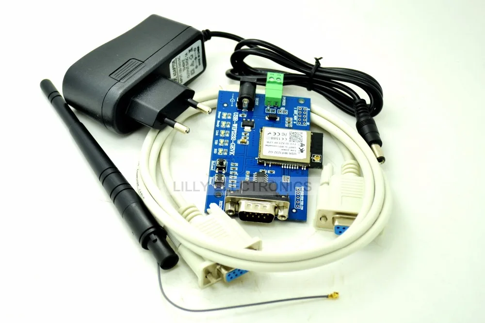 

Low Power Wifi Module Evaluation Kit Support RS232 Interface with adapter USR-WIFI232-GEVK