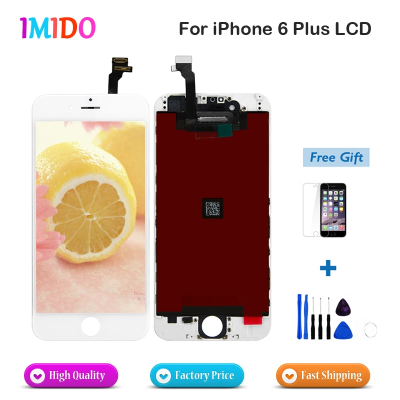 

1PCS No Dead Pixel Display For iPhone 6 Plus LCD Digitizer Assembly Pantalla Replacement 5.5'' Screen