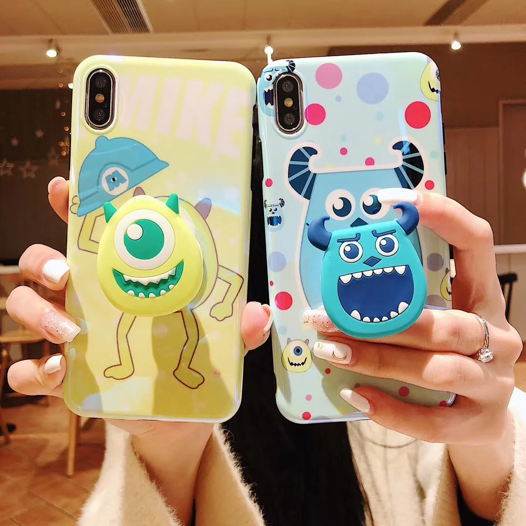 

Cute Cartoon Toy Story Big-eyed alien phone case cover for iphone 11 Pro 7 8 6 S 6s plus X XS MAX XR Blu-ray bracket doll fundas