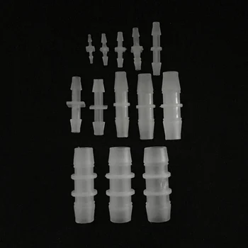

1Pcs 1.6mm-15.8mm Plastic Straight Connectors Garden Watering Hose Fittings