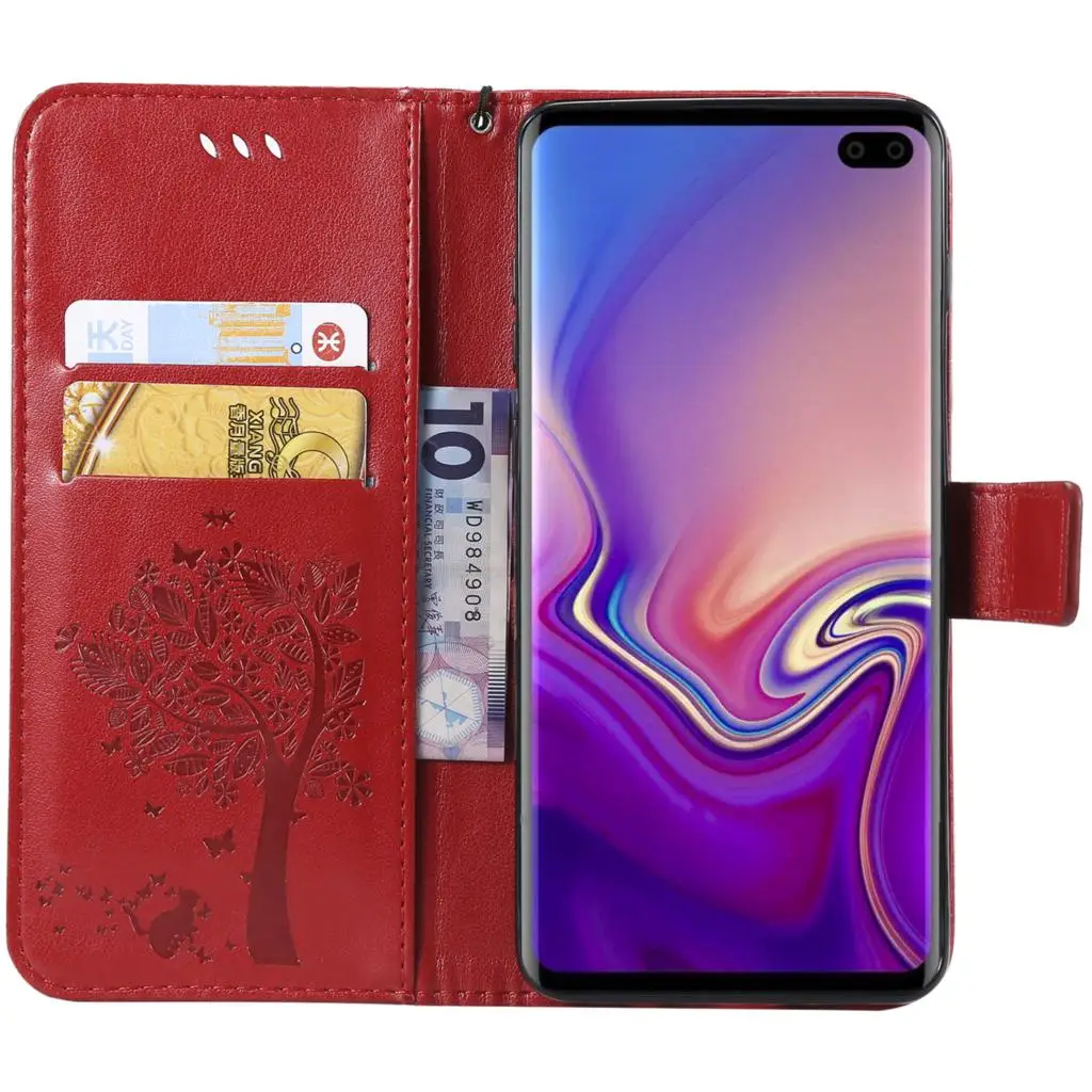 Чехол для Samsung Galaxy S10 Plus + G975 G975FD G975F/DS кошелек флип чехол телефона SM G975N G975FD/DS