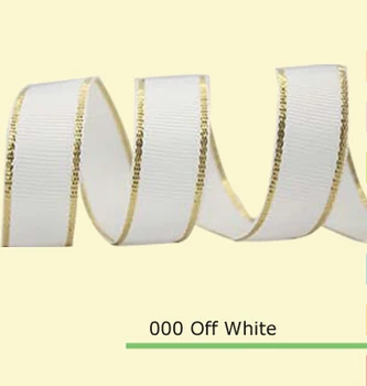 

1-1/2inch (38mm) Gold Edge Grosgrain Ribbon 28 colors in stock